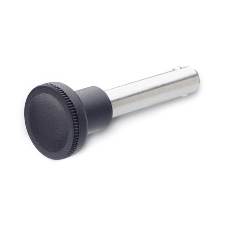 Otto Ganter Stainless Steel Locking Pin with Axial Lock (Ball Retainer), GN 124